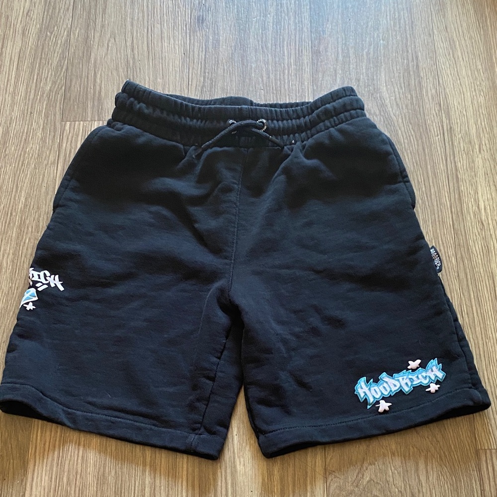 Hoodrich Black Shorts – Youth XL (Fits Small) – Good Condition